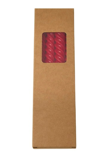 In a vibrant, confident red, this design creates a mesmerizing spiral of colour that feels both festive and romantic. They are the perfect centrepiece for a celebratory dinner, an essential for a romantic night in, and a wonderfully simple way to inject a burst of energy and passion into your home decor. Light them up and let their dynamic shape and warm glow create an atmosphere full of life.